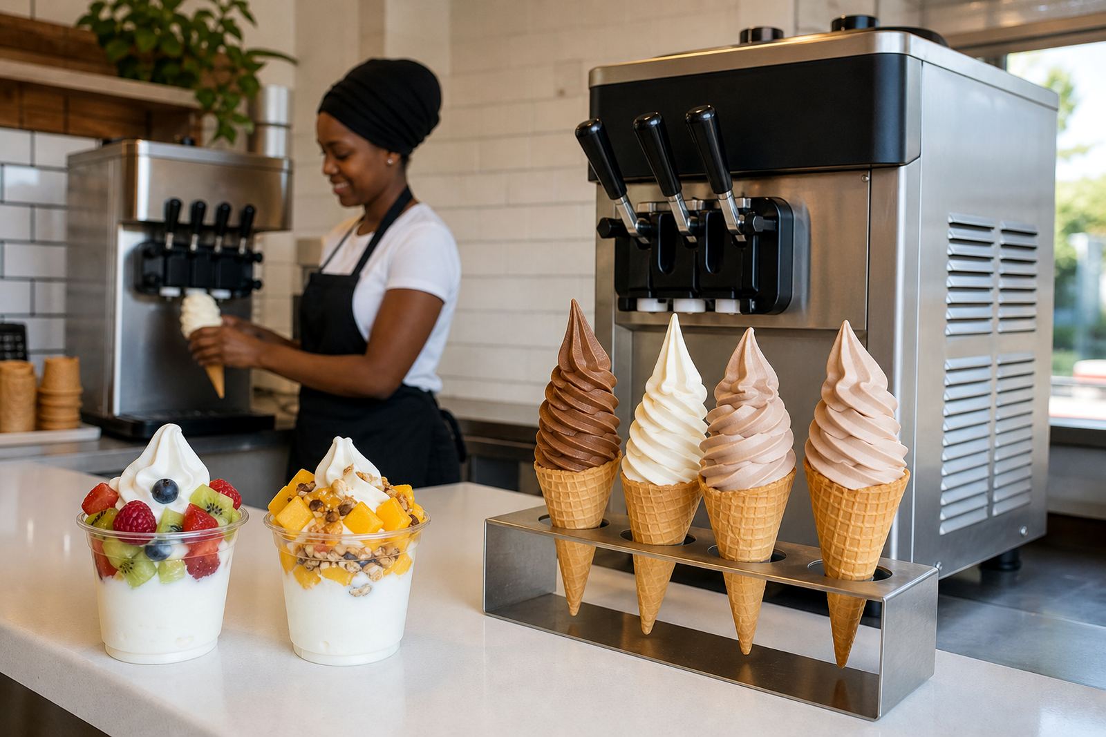 Adding Frozen Yoghurt